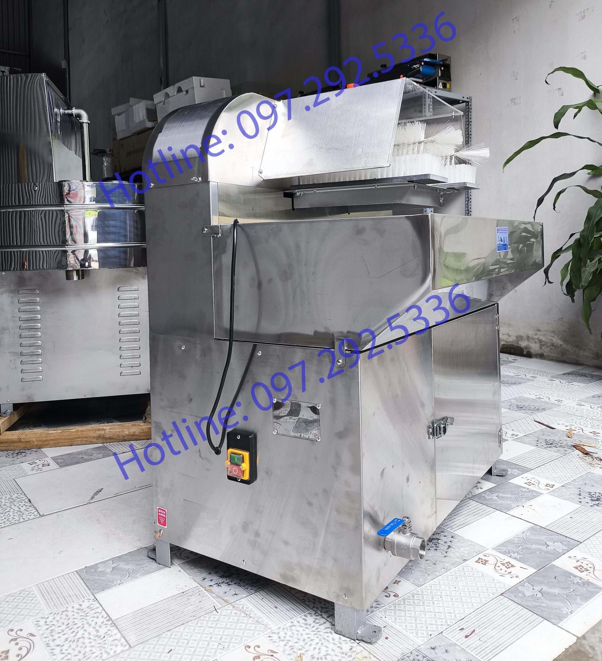 Máy rửa chai 2 chổi