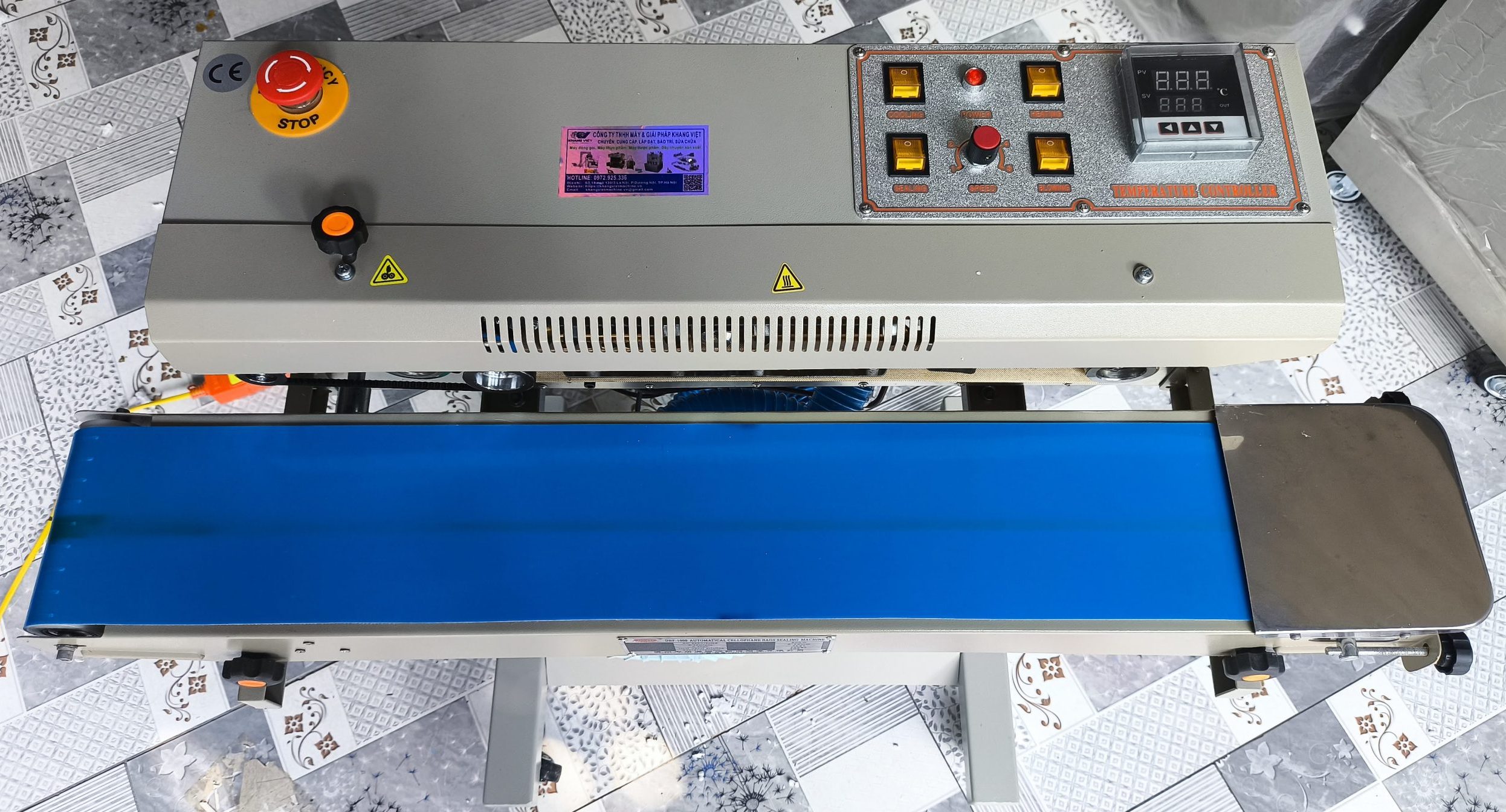 Máy hàn miệng túi có thổi khí DBF1000