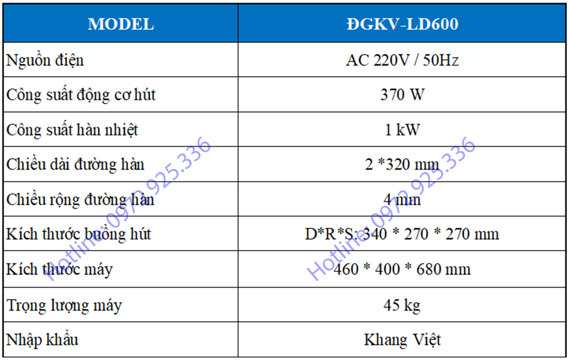 Máy đóng gói hút chân không LD600
