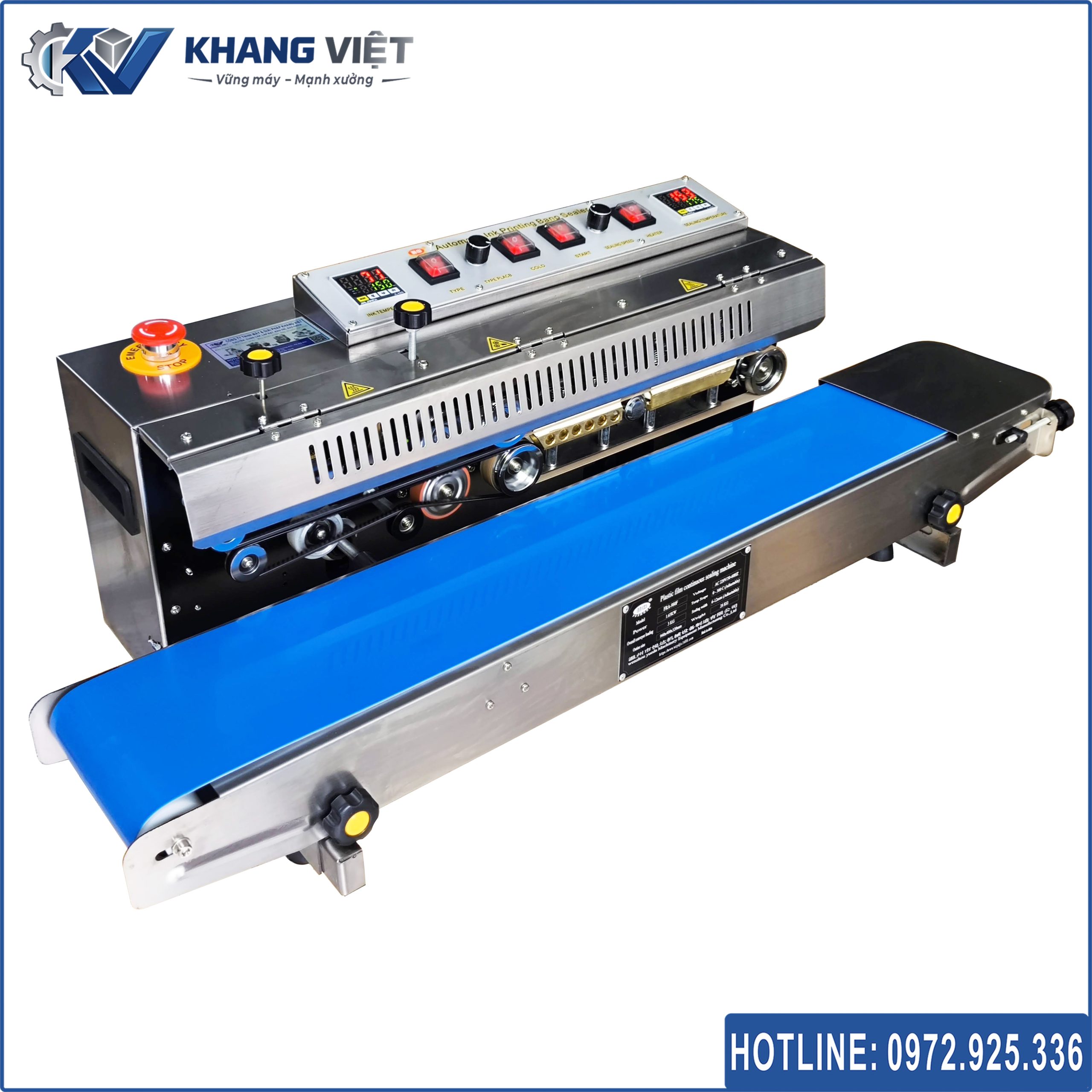 Máy hàn miệng túi có in date FR980
