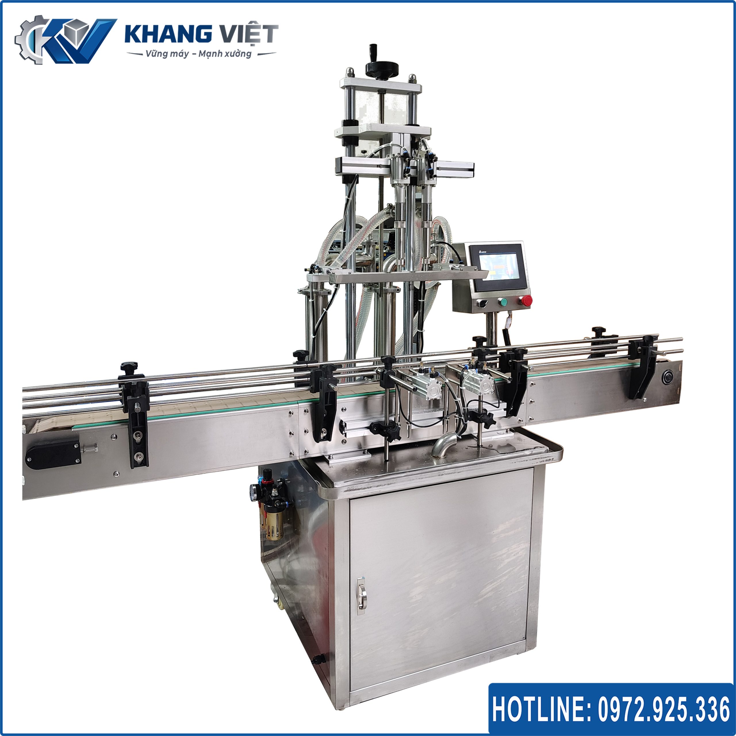 Máy chiết rót 2 vòi Máy chiết rót piston 2 vòi tự động